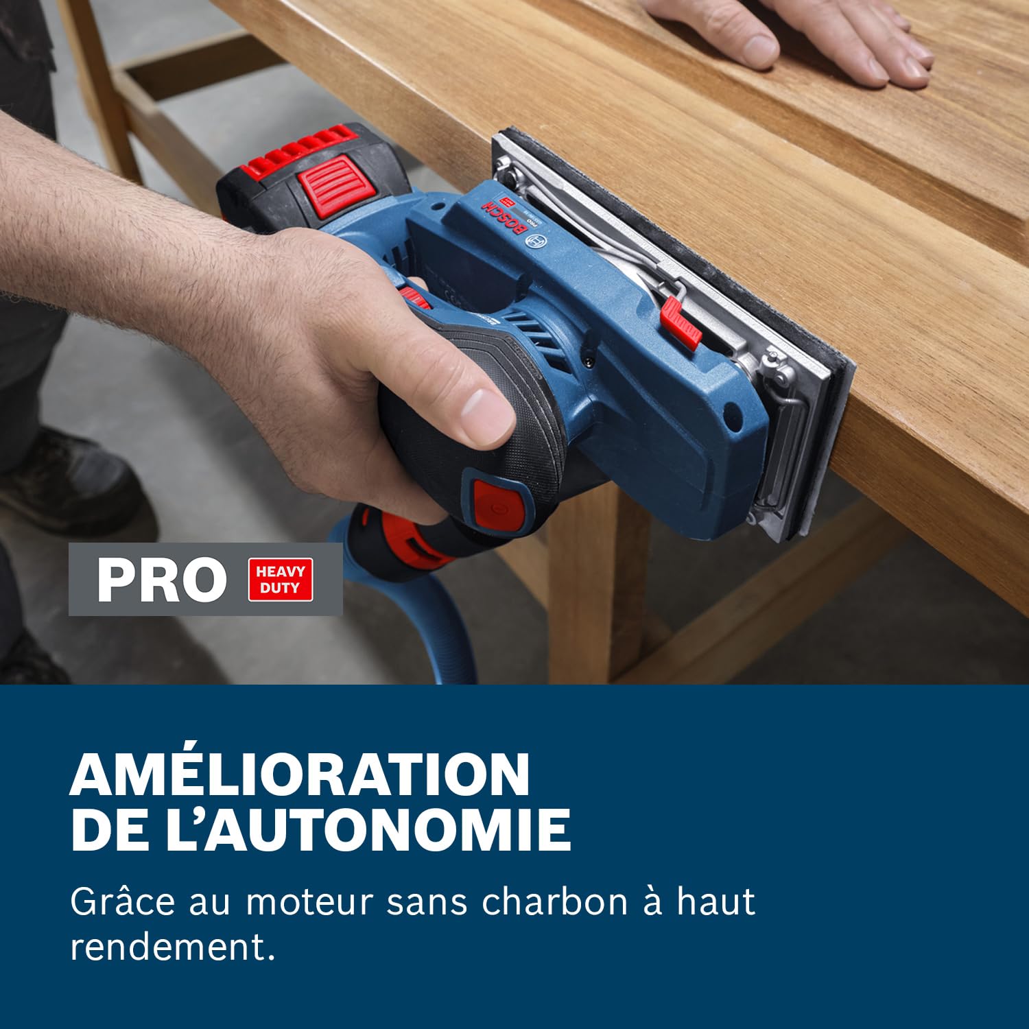 Bosch PRO 18V System Ponceuse vibrante sans-fil GSS18V-18 (avec sac à poussières, feuille abrasive)
