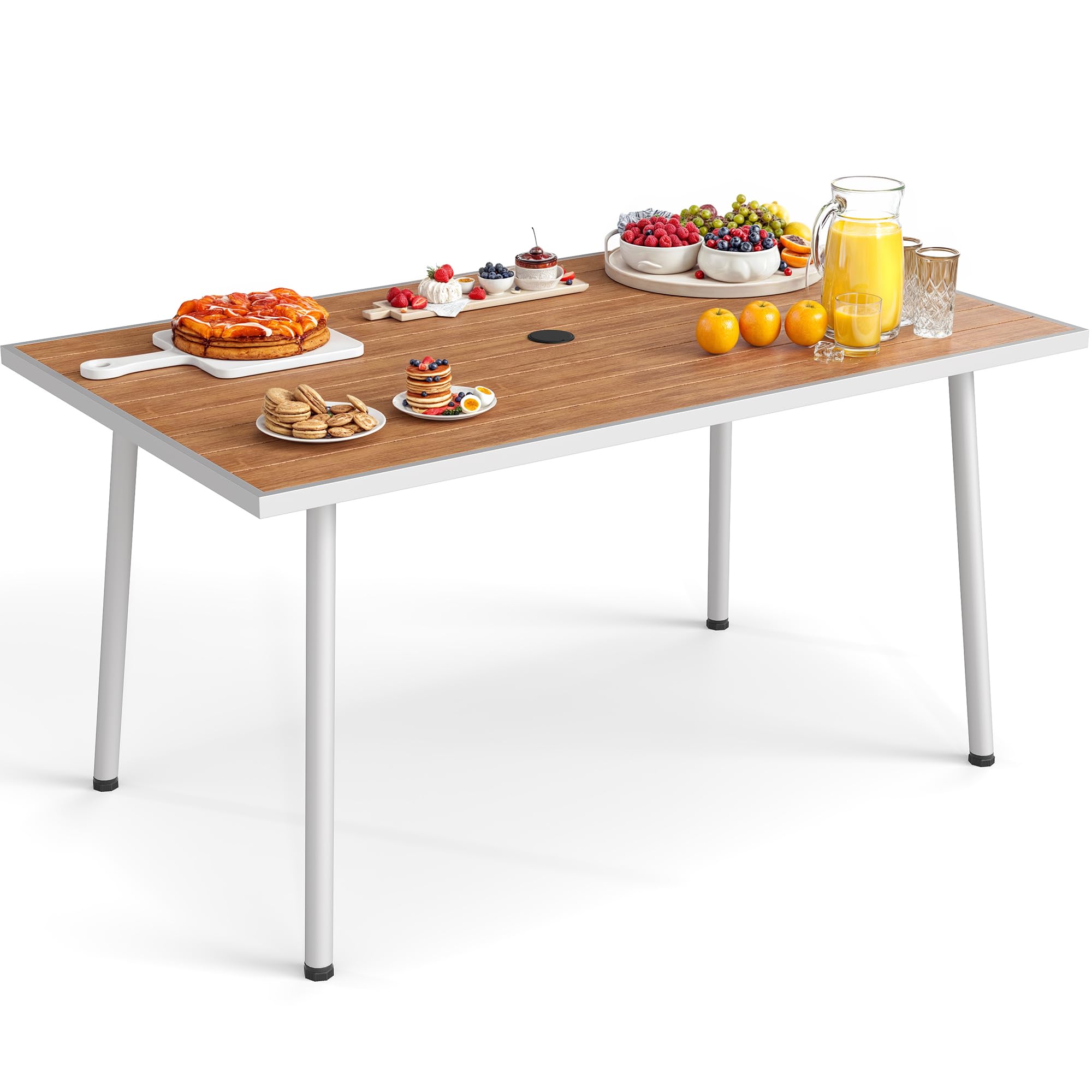 Amazon.com: YITAHOME Outdoor Dining Table for 6, 59