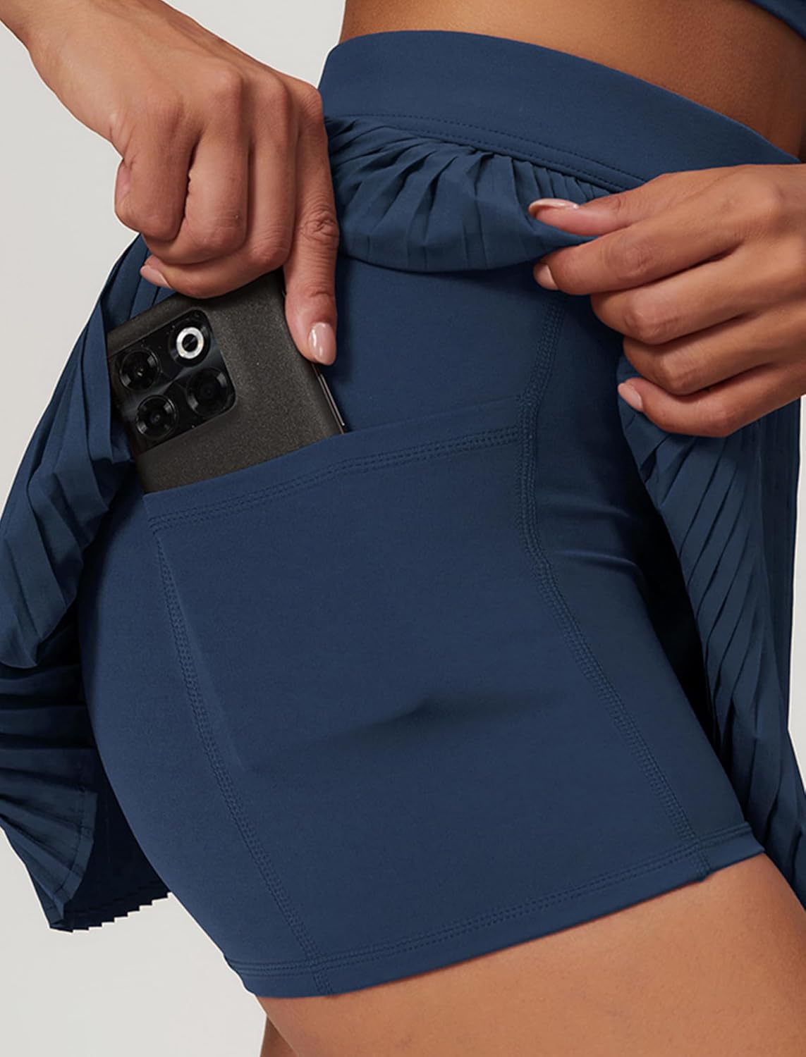 Women 2 Piece Tennis Dress Square Neck Tank Top with High Waisted Pleated Workout Skorts Skirt Set Yoga Golf Outfits - Image 5