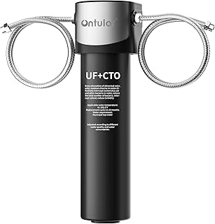Under Sink Water Filter System, Ontulor Q5 19000 Gallons for Drinking Water, Quick Installation Under Sink Water Filtration System for Kitchen (UF & CTO)