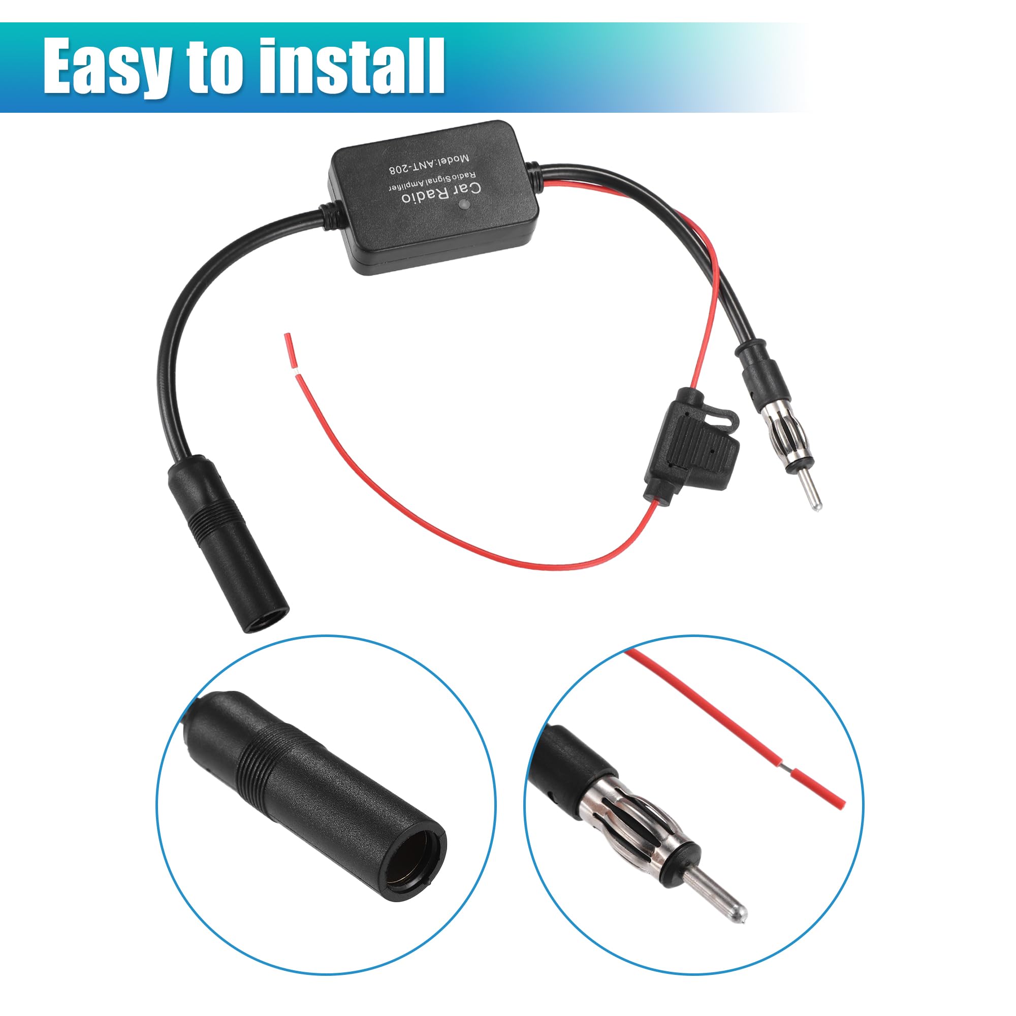 Am Fm Amplificador De Antena Para Autoradio Antena Coche Tiburon