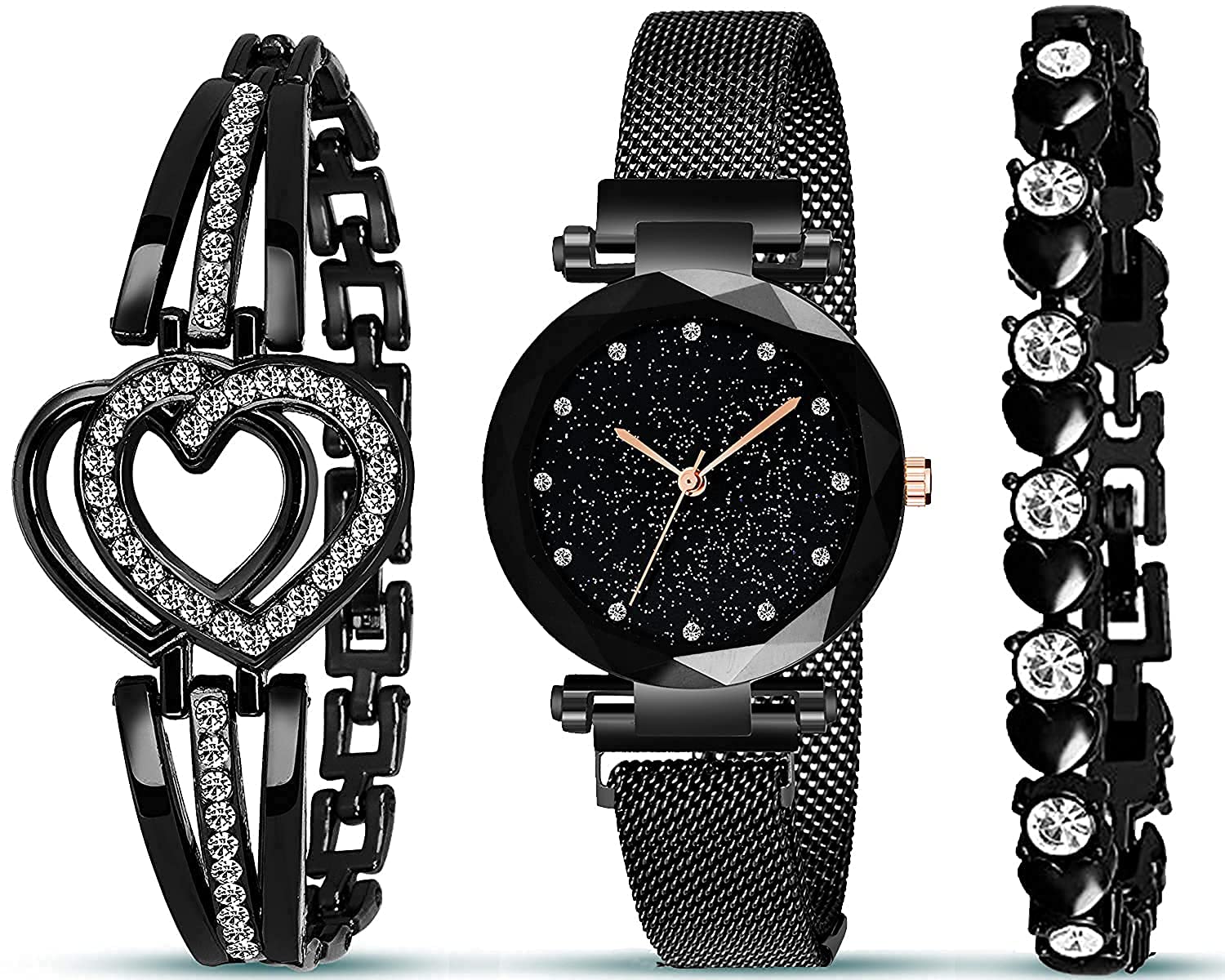 The Shopoholic Analogue Womens Stainless Steel Watch(Black Dial & Black Colored Strap)-Twelved-Black (B093D5Y1G8) Amazon Price History, Amazon Price Tracker