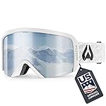 Wildhorn Cristo Ski Goggles Men Women 100% UV Anti-Fog OTG Snowboard Goggles- US Ski Team Official Supplier- Snow Goggles