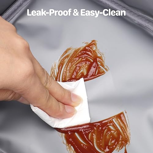 Miniatura 5 de Lonchera térmica para niños, lonchera reutilizable para niños con soporte para botella de agua, bolsa de almuerzo para guardería y escuela, fácil de