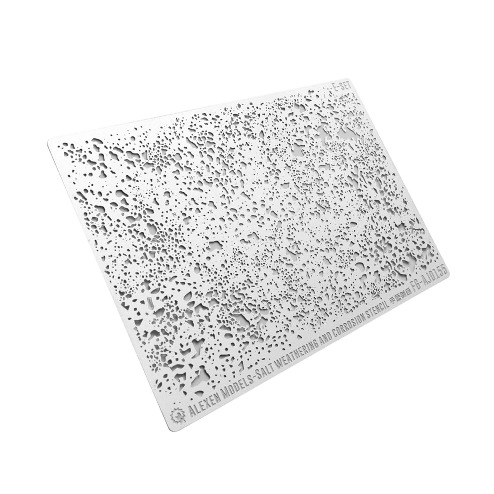 Fenteer Model Weathering Spray Stencil Weathering Flexible Airbrush Stencil Aircraft Model Masking Template Art Advanced Hobbyist Reusable Beginner Practical DIY Supplies 8.5x6cm