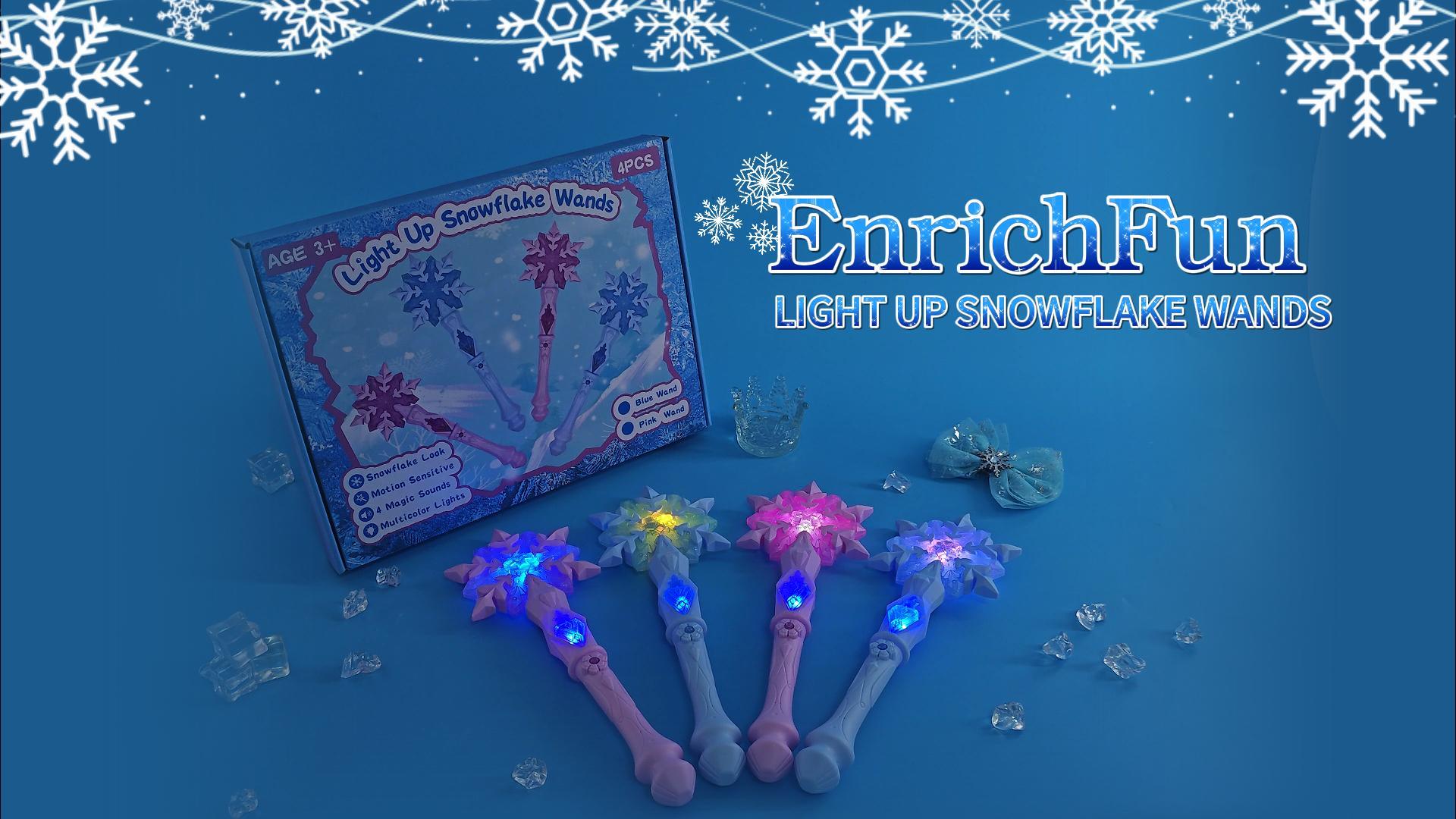 Amazon.com: EnrichFun Light Up Frozen Snowflake Wand with Sound