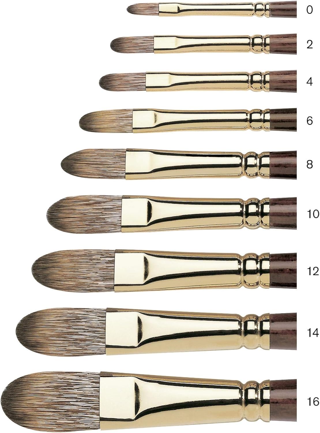 Winsor & Newton Monarch Round Long Handle Brush, Size 00