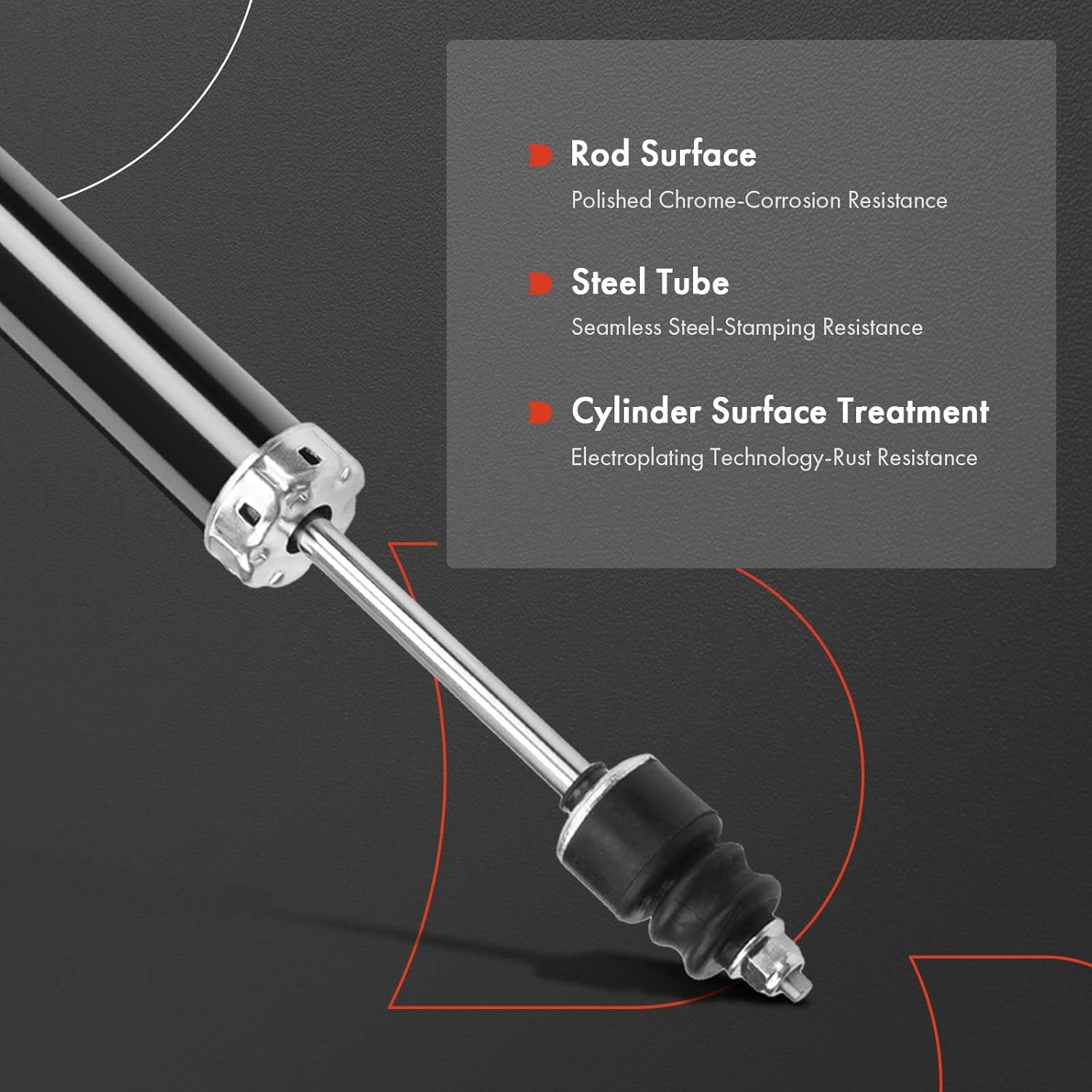 A-Premium Rear Shock Absorber Compatible with Nissan Maxima 2009-2014/2016-2018, 2-PC Set