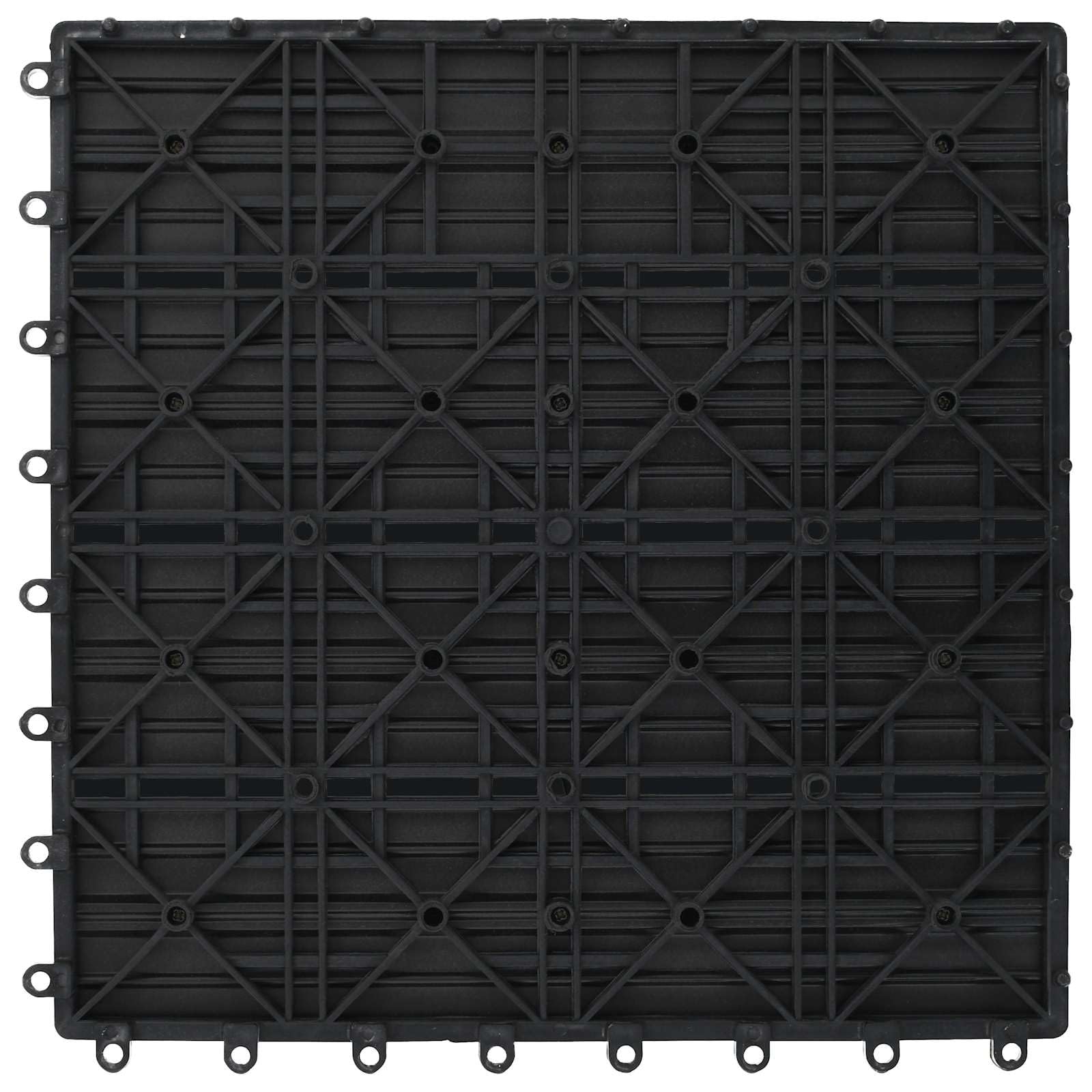 Generisch Terrassenfliese 11 STK. Grau 30 x 30 cm WPC,Haushaltsbedarf,8.7 kg-42046659