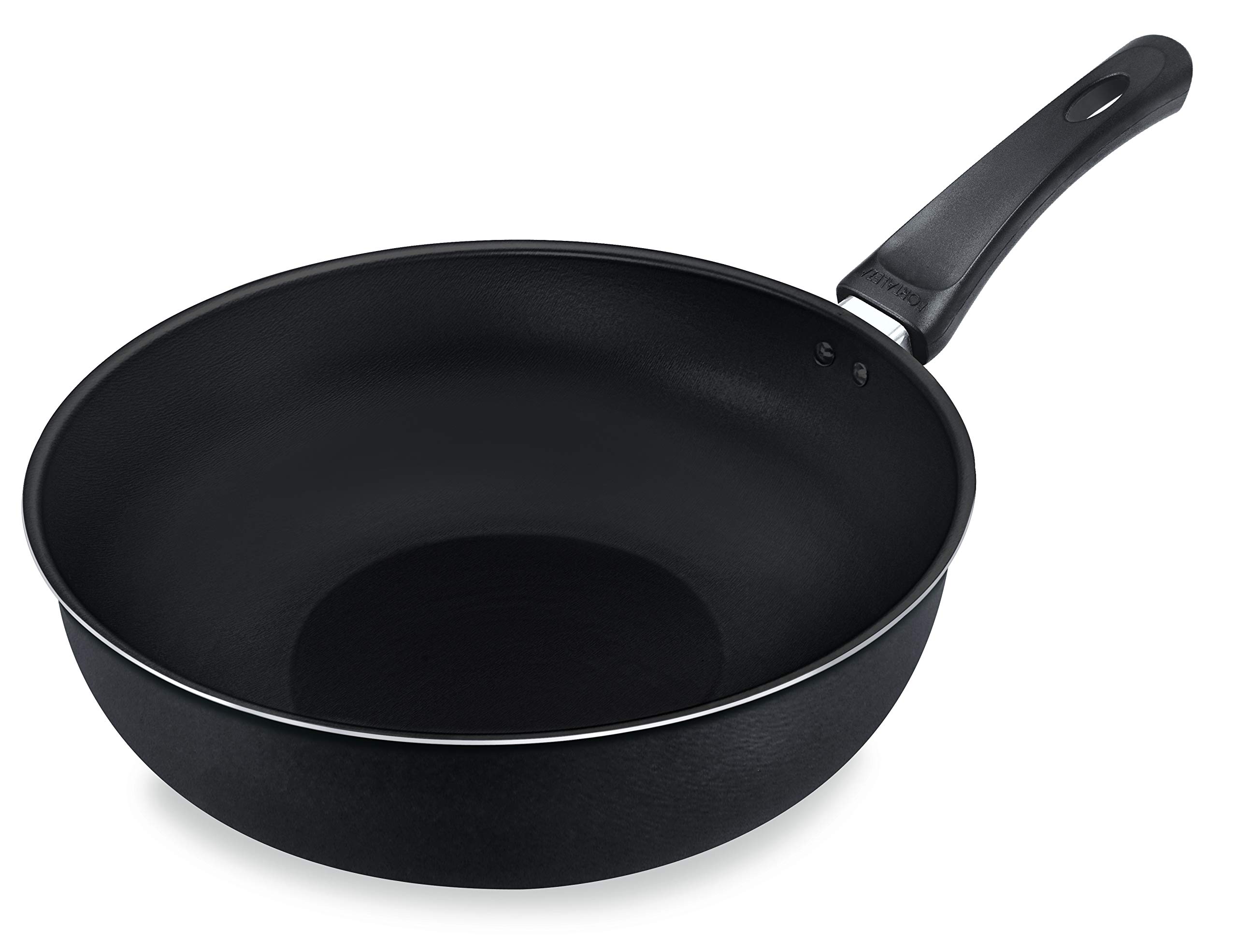 Frigideira Wok 28 Sem Tampa Alumínio Fortaleza Preto