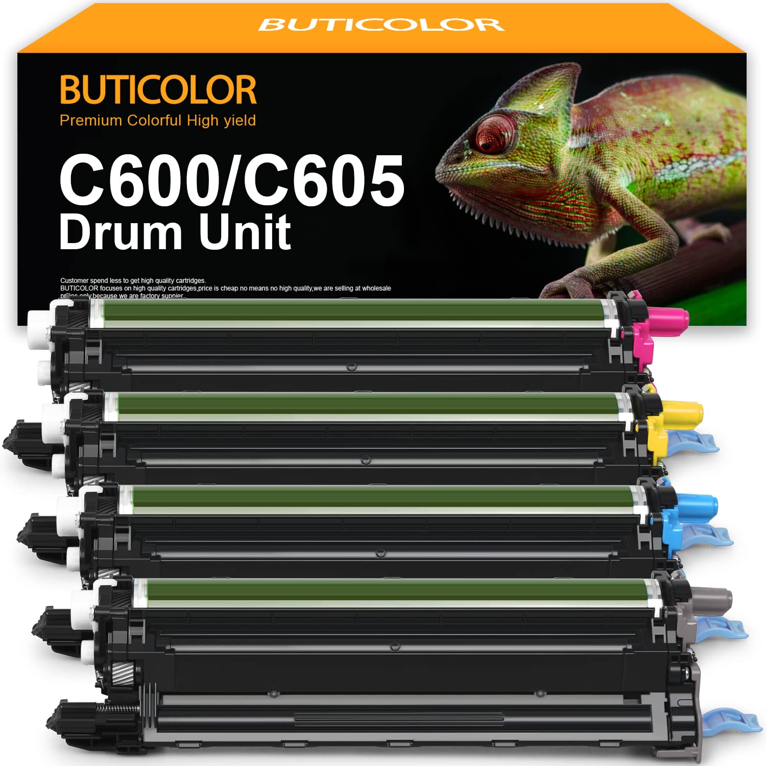 C600 C605 Drum Unit Remanufactured 108R01488 108R01485 108R01486 108R01487 Imaging Unit Replacement for Xerox Versalink C600N C600DT C600DN C605DN C605S C605X C605XL Printer(4-Pack)