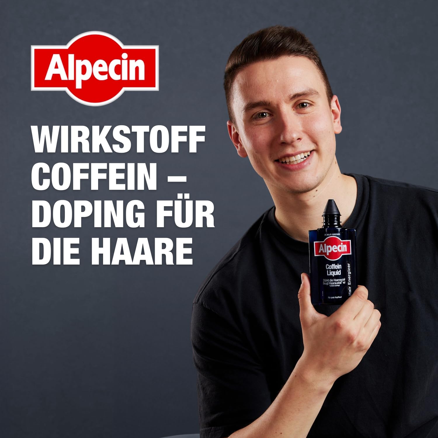 Alpecin Płyn z kofeiną – 4 x 200 ml – płyn do włosów zapobiegający dziedzicznemu wypadaniu włosów u mężczyzn – wzmacnia cebulki włosów