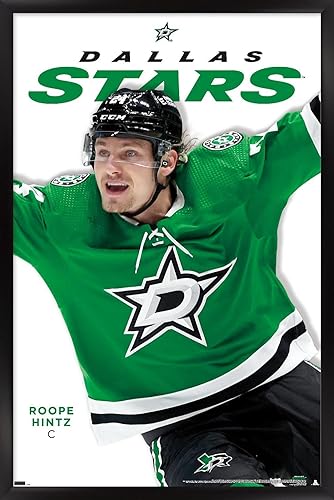 Miniatura 6 de Trends International NHL Dallas Stars Roope Hintz Feature Series 23 Póster de pared, 22.4 pulgadas de largo x 14.7 W, versión premium sin marco