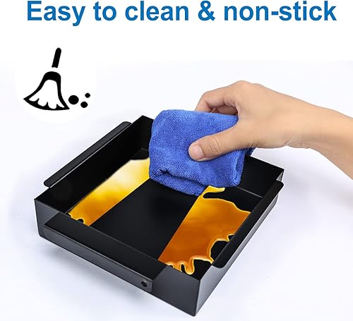 Miniatura 4 de Uniflasy Recipiente de grasabandeja de goteo para parrilla de gas y carbón Chargriller 5050, 5650, 5072, con 15 bandejas de goteo de papel de