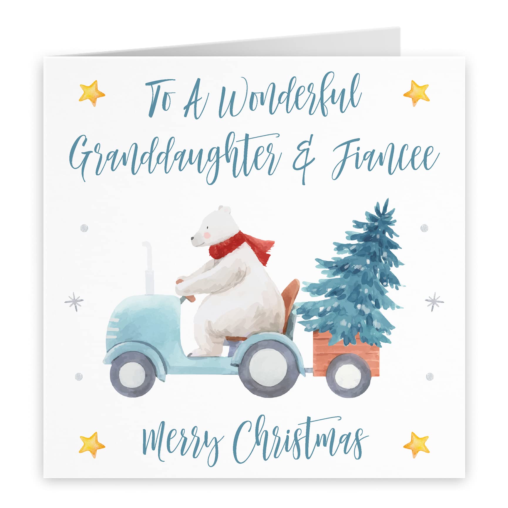 Hunts England, Granddaughter And Fiancee Christmas Card, To A Wonderful Granddaughter & Fiancee, Merry Christmas - Image 2