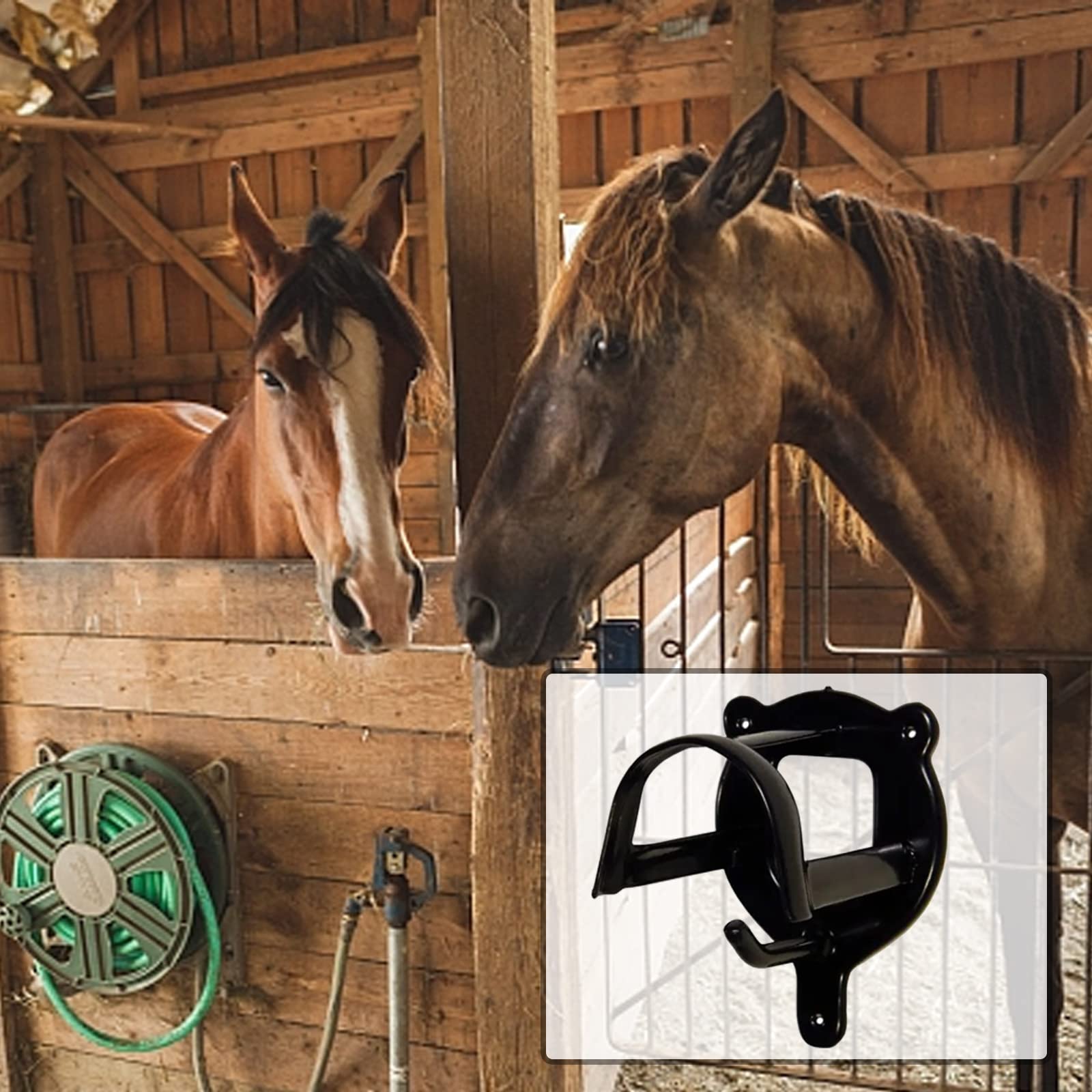 Kawlity Lot de 6 supports muraux en acier pour bride de cheval