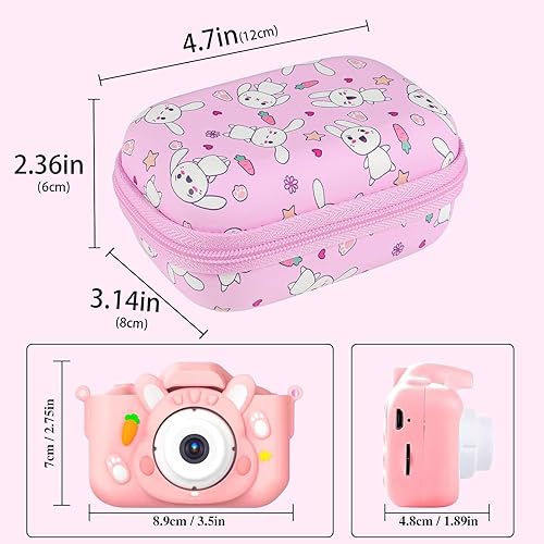 Miniatura 40 de Leayjeen Funda para cámara infantil compatible con OUTUVAS/Goopow/Mgaolo/HOOMOON/Juguetes de cámara para niños y videocámara digital para niños