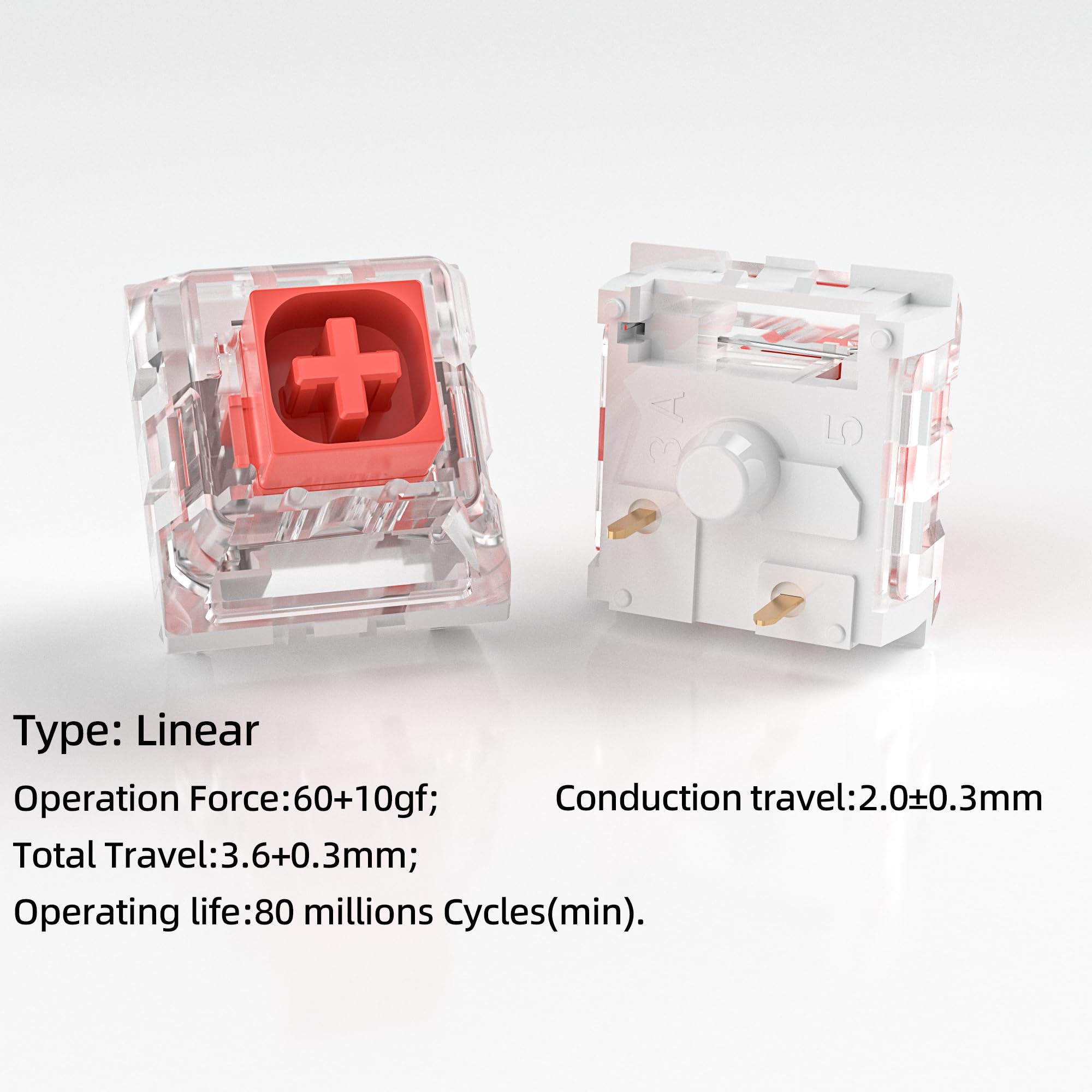 Amazon.co.jp: Zjmehty Kailh Box レッドスイッチ メカニカル