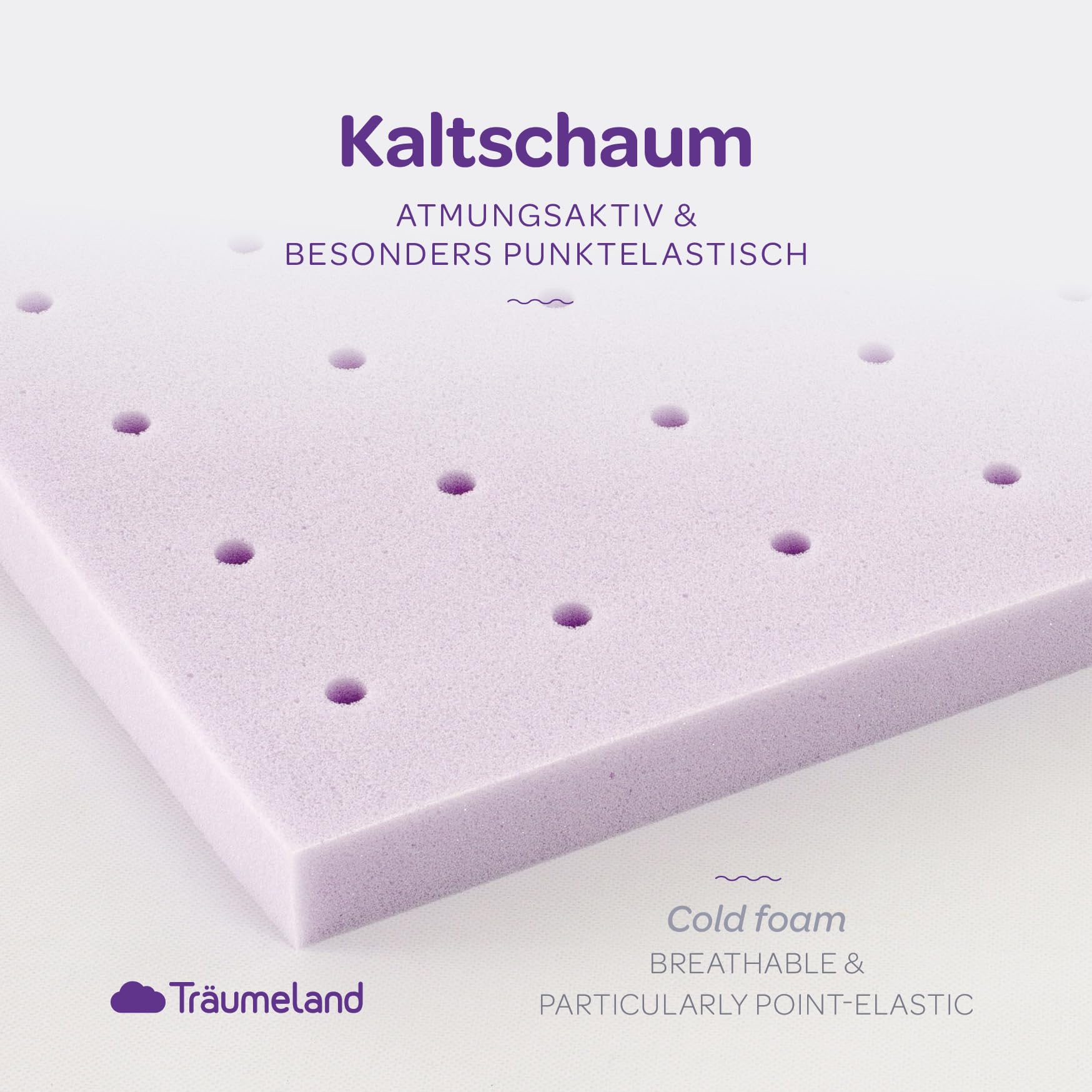 Träumeland Materasso per passeggino Brise Light adatto per Hartan, 33 x 78 x 6 cm, ovale