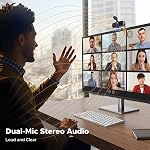 UGREEN 2K Webcam, Webcam for PC Ultra HD 1440P Computer Camera with Microphone, PC Camera with Privacy Cover, USB-A Web for Streaming, Conferencing, Video Calling, Zoom, Skype, Teams, Facetime
