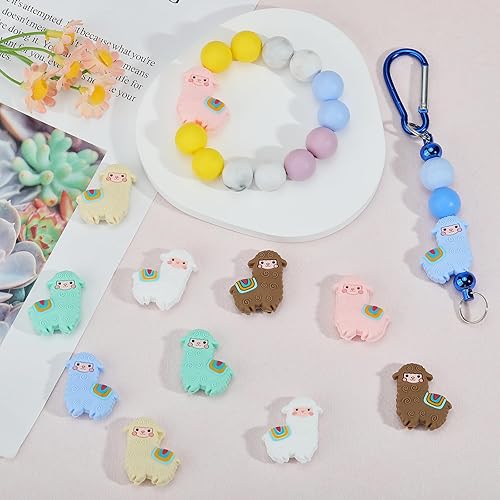 Miniatura 4 de 12 cuentas de silicona de animales, lindas cuentas focales de silicona para bricolaje, cuentas a granel utilizadas para bricolaje para hacer varias