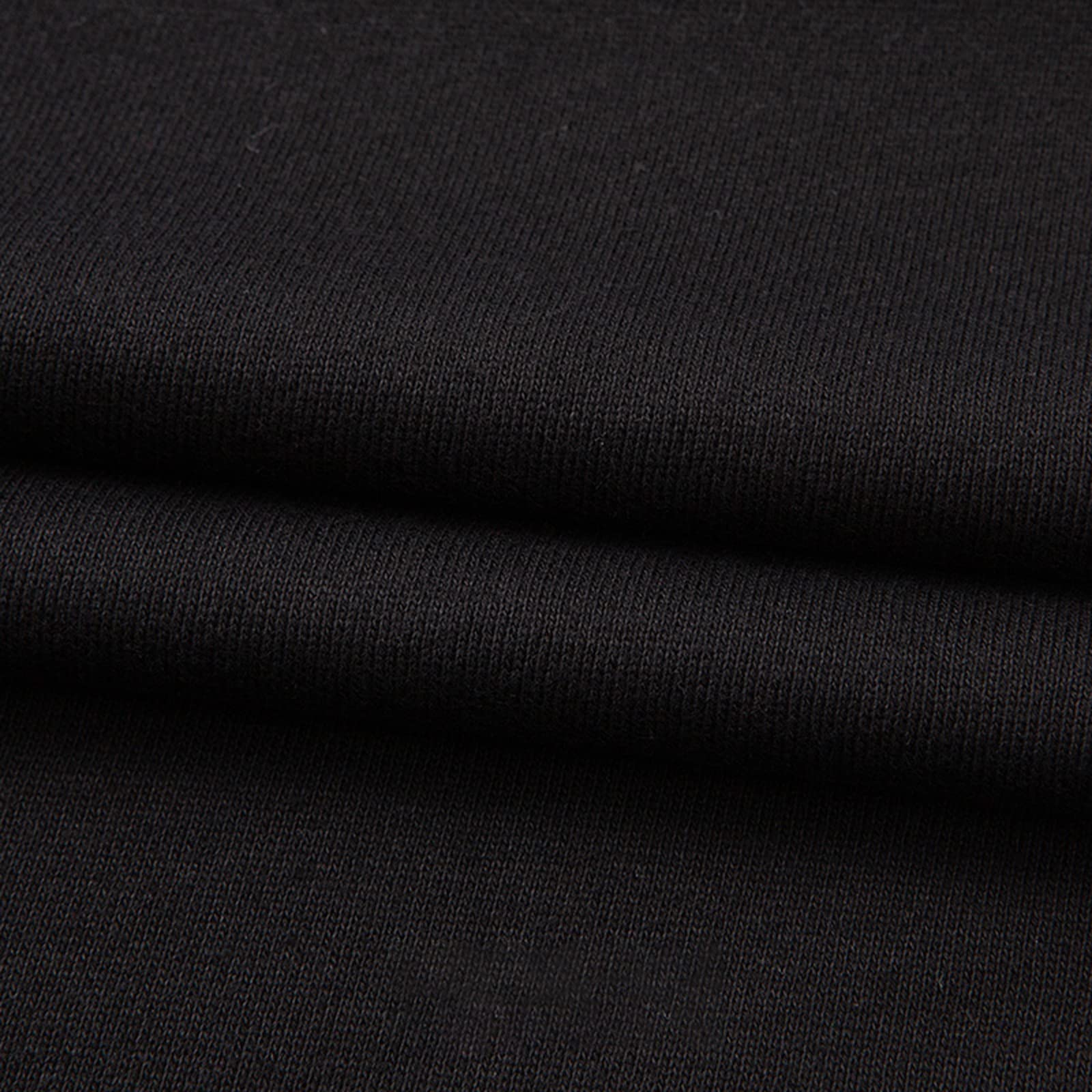 185 cm de Ancho Tela de Jersey DIY Tela de Algodón de Algodón para Patchwork Acolchado Almohadas Cojín Cubrir Tela Telas a Coser 1m Uni por Metros(Size:1.85 * 5m,Color:Negro)