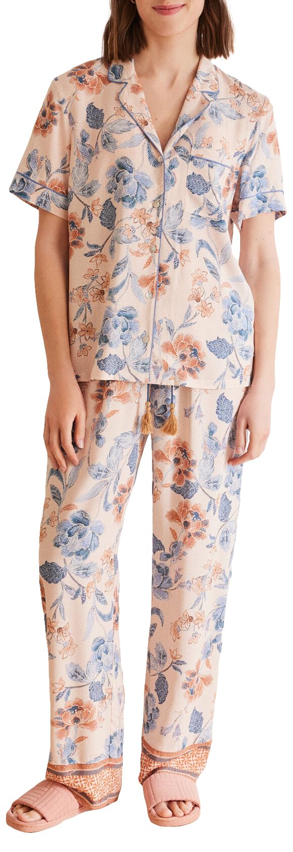 women'secretWomen's Mix and Match Batik Long Pyjamas Pajama Set