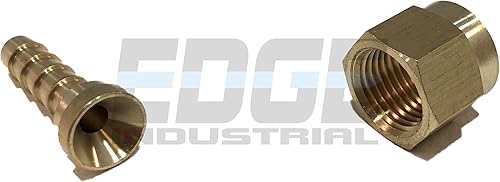 Miniatura 2 de 14" ID de manguera a 38" 37 JIC hembra Flare latón conector giratorio combustibleaireaguaaceitegasWOG (cantidad 01)