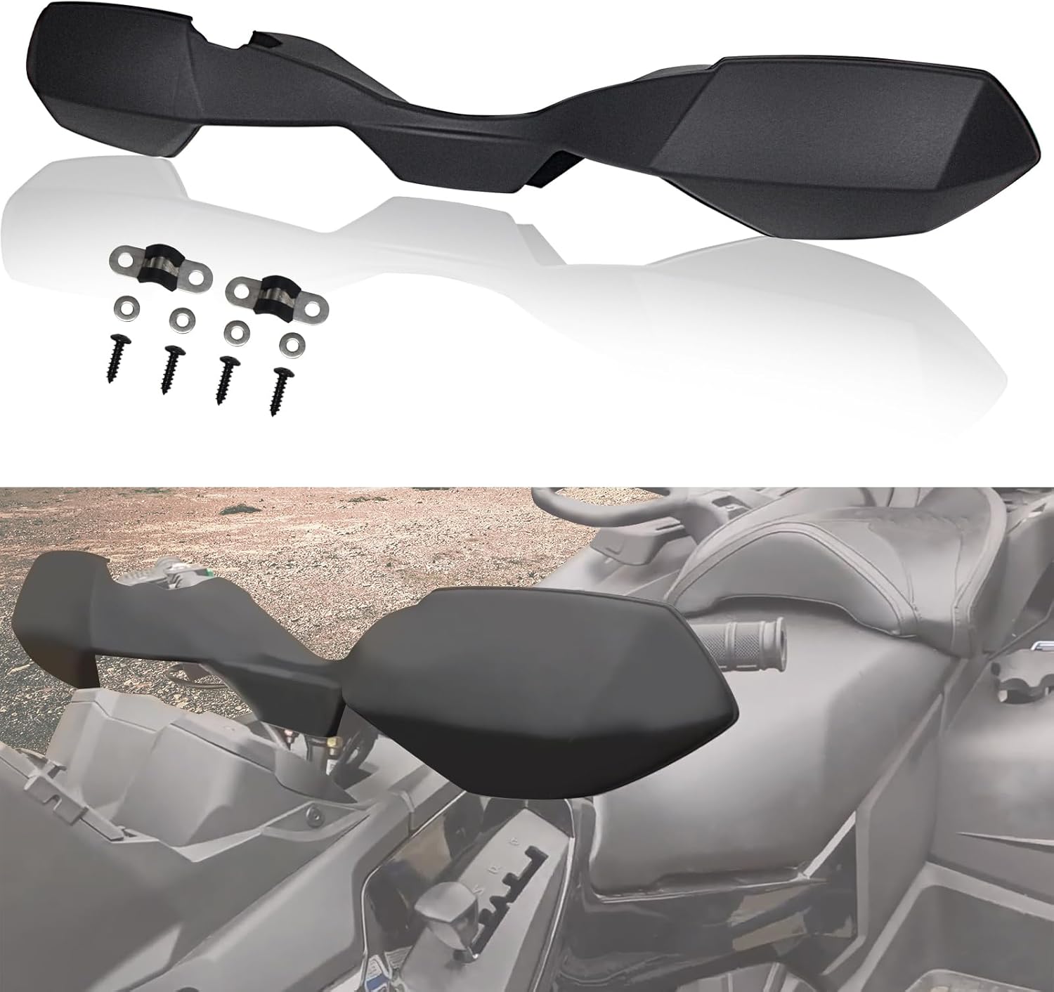 Handguards Protector Wind Deflector Compatible with 2006-2022 Can-Am Outlander/Max 450 500 570 800 1000, Renegade 500 1000 Accessories Hand Guards Air Deflector Replacement for 709400822 1PCS