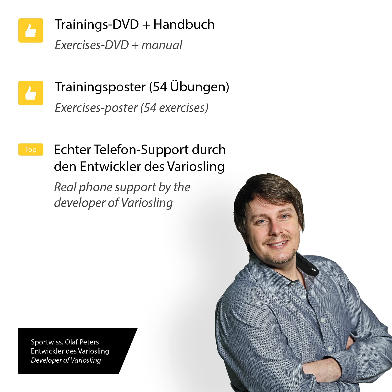 Original Sling Trainer Modell 2025 Schlingentrainer mit DVD Übungs-Poster + Sicherheitshinweise für Ganzkörpertraining
