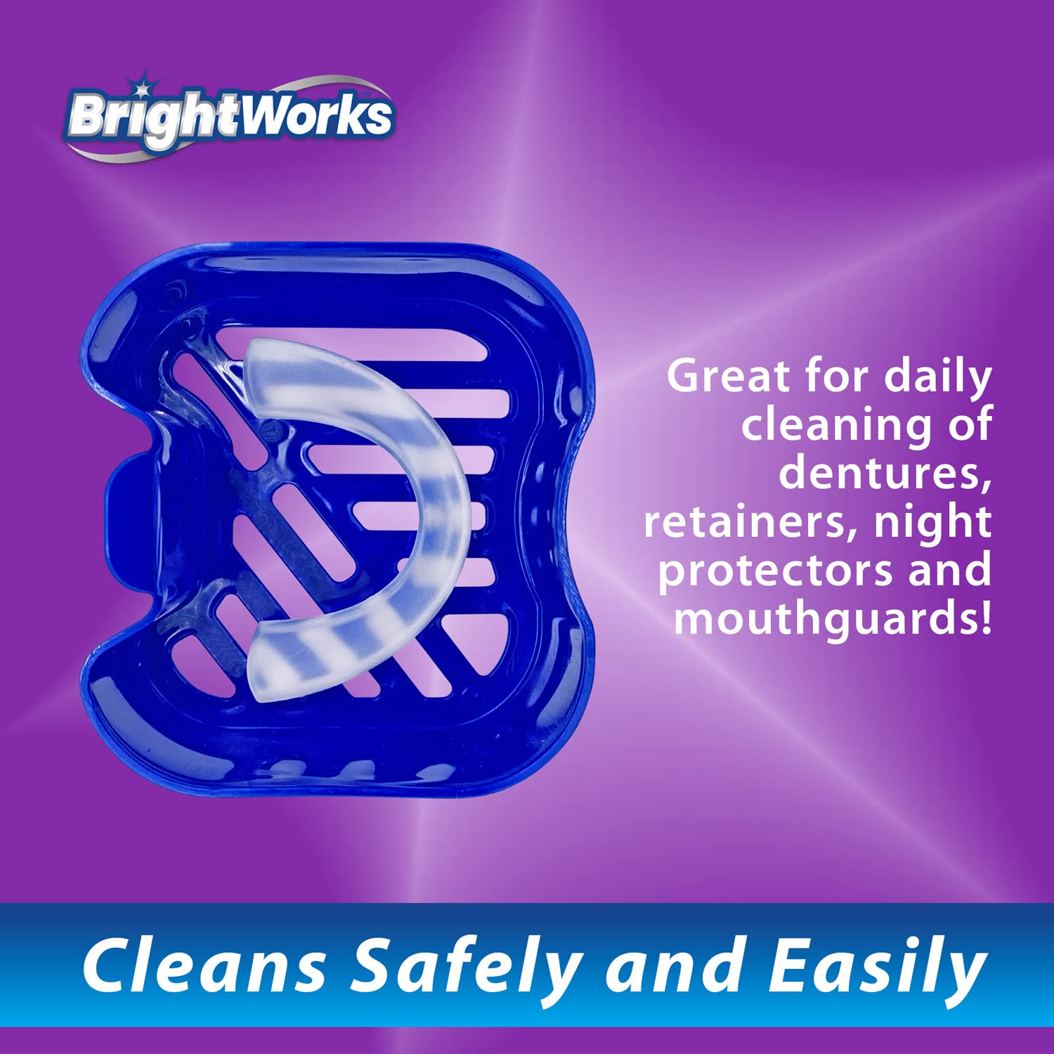 BrightWorks Wanna dentystyczna do ochraniaczy protez nocnych - opakowanie 3 szt