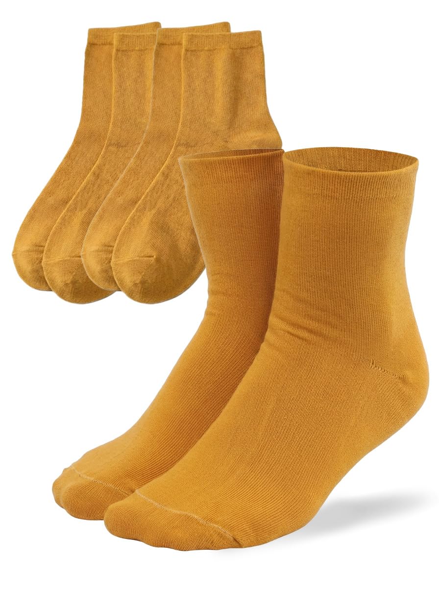 MILENA Calcetines Mujer Algodón Transpirables y Suaves Pack de 3 Pares Sin Costuras Cómodos y Elegantes para Uso Diario Regalo Mujer Talla Única - 3