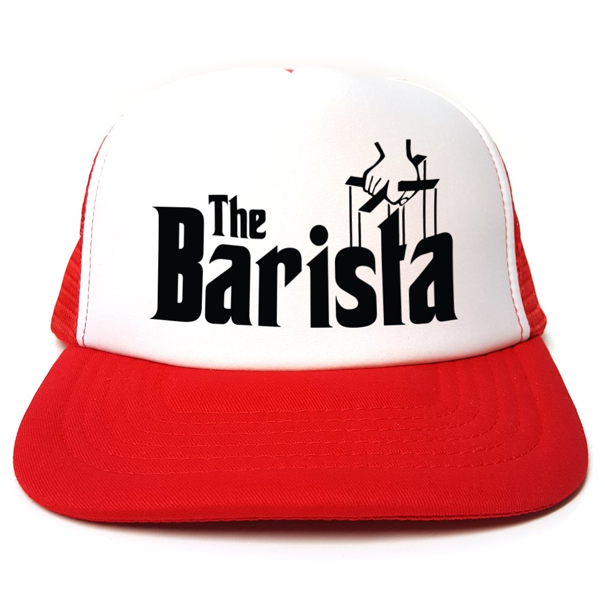 Rocket Fuel Clothing Red Rocket Fuel 'The Barista' Funny Printed Trucker Cap