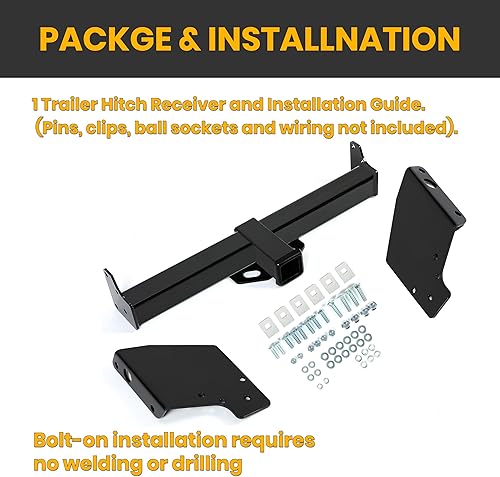 Miniatura 7 de Receptor de enganche de remolque clase 3 de 2 pulgadas compatible con Ford Ranger 1983-2011 Mazda B2300 B3000 B4000 Pickup 1994-2009