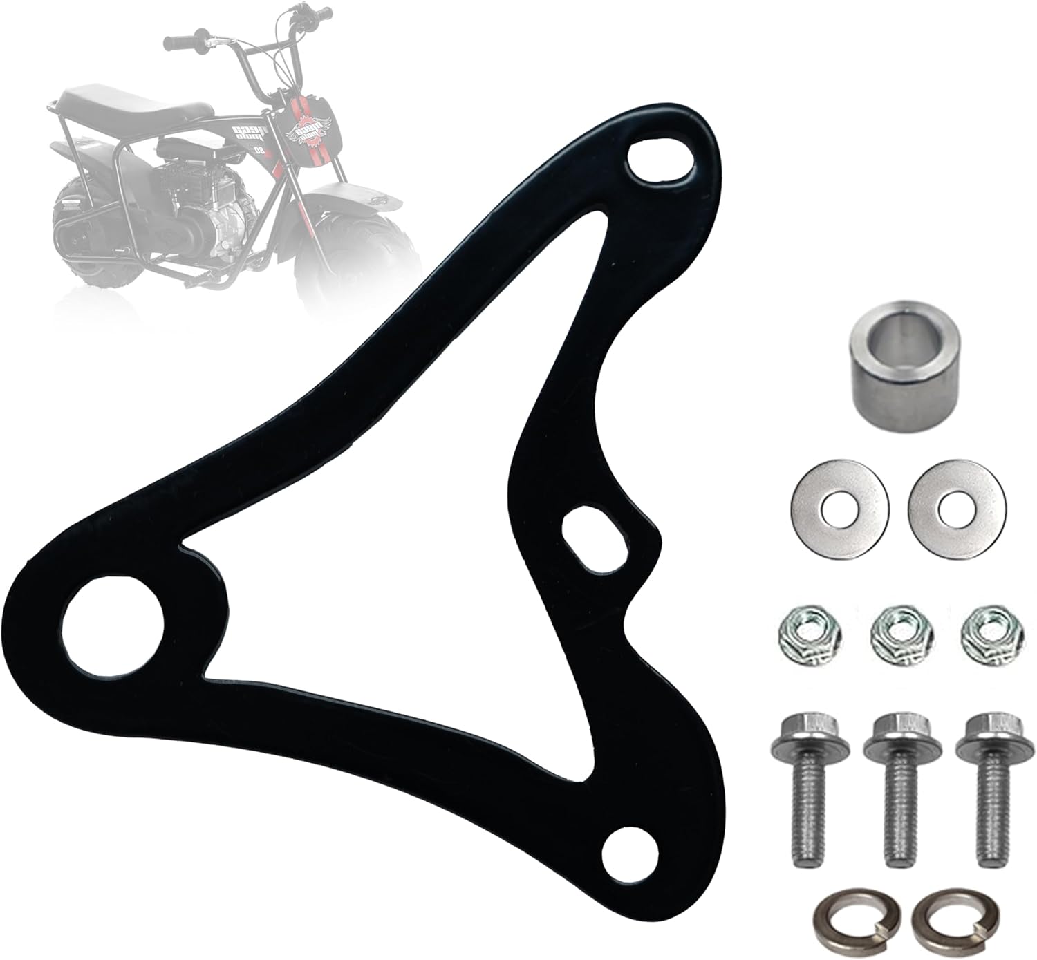 JMCHstore Mini Bike Hydraulic Brake Caliper Bracket kit for Monster Mega Moto MMB80 80cc FRP GMB100 98cc, For Coleman B100 RB100 RT100 Mini Bike