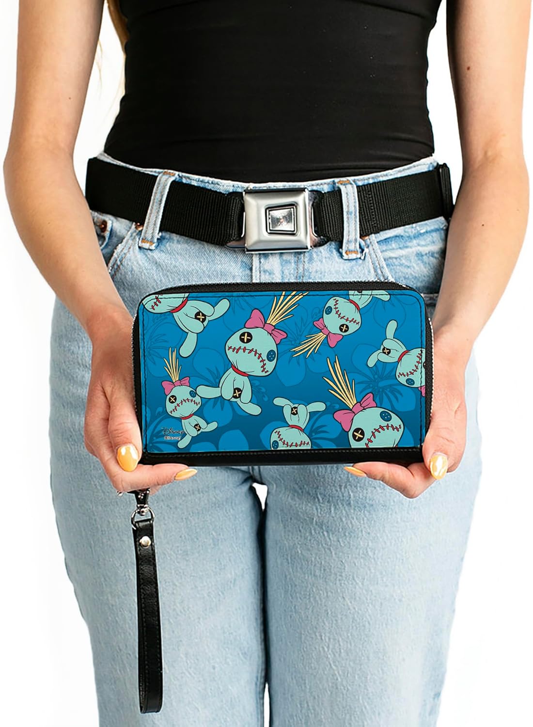 Buckle-Down Women's PU Zip Around Wallet Rectangle-Lilo & Stitch, 7.5"x4.5" - Image 3