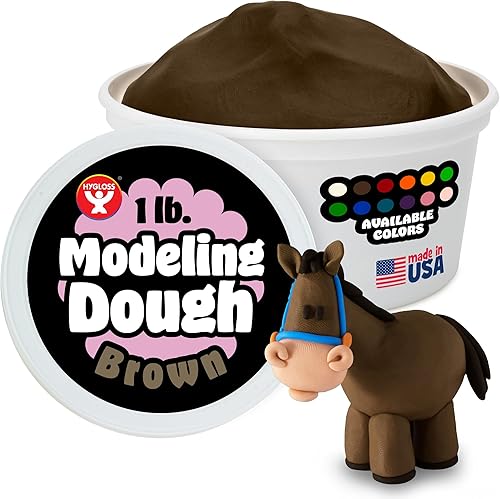 Hygloss Play Modeling Masa para niños  Masa sensorial segura y no tóxica para artes y manualidades  Tina de 1 libra  Arcilla de juego para