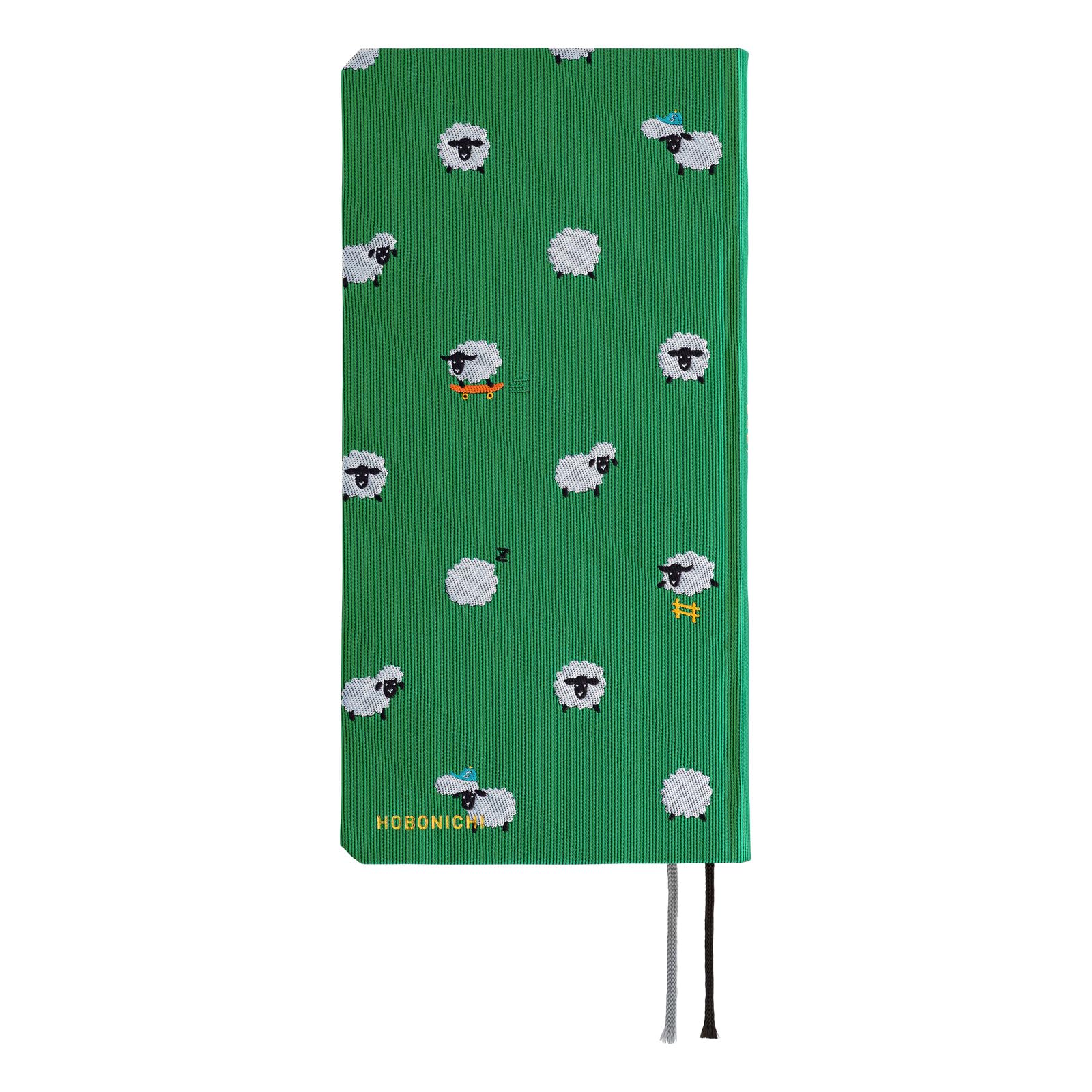 Hobonichi Techo 2027 Weeks – Bow & Tie: Sheep Sheep Sheep (English, Tall & Slim, January Start)