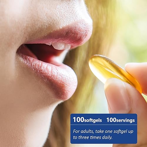 Miniatura 7 de Aceite de pescado Omega 3 1000 mg Softgels, suplemento de ácidos grasos Omega 3 con EPA y DHA, suplementos de aceite de pescado Omega 3 para