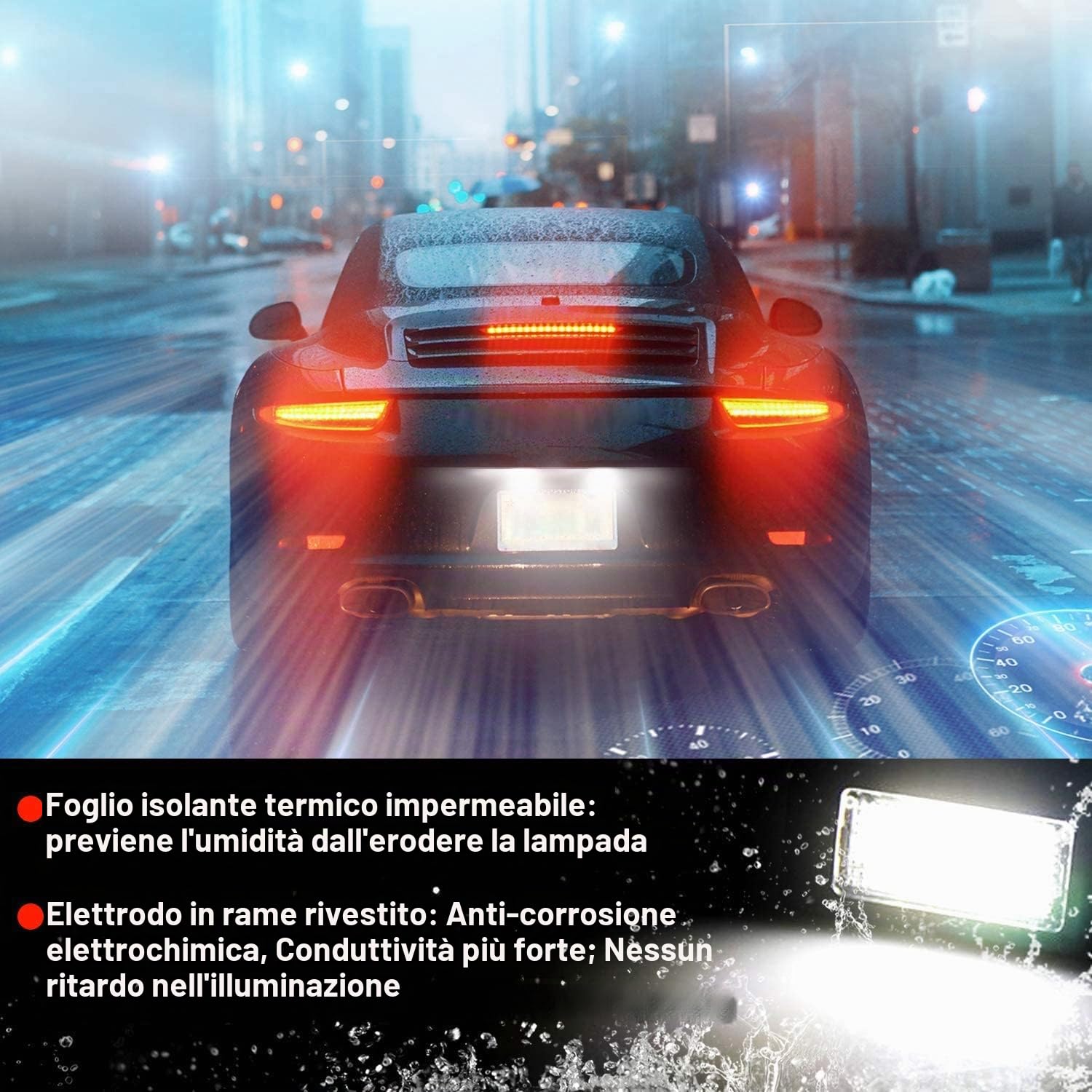 WinPower LED Luci targa auto Lampada 3582 SMD con CanBus nessun errore 6000K Xeno Bianco freddo per E39 E60 E61 E71 E72 E82 E84 E88 E90 E91 E92 E93 M3 M5 F10 F11 F18 F25 ecc., 2 Pezzi