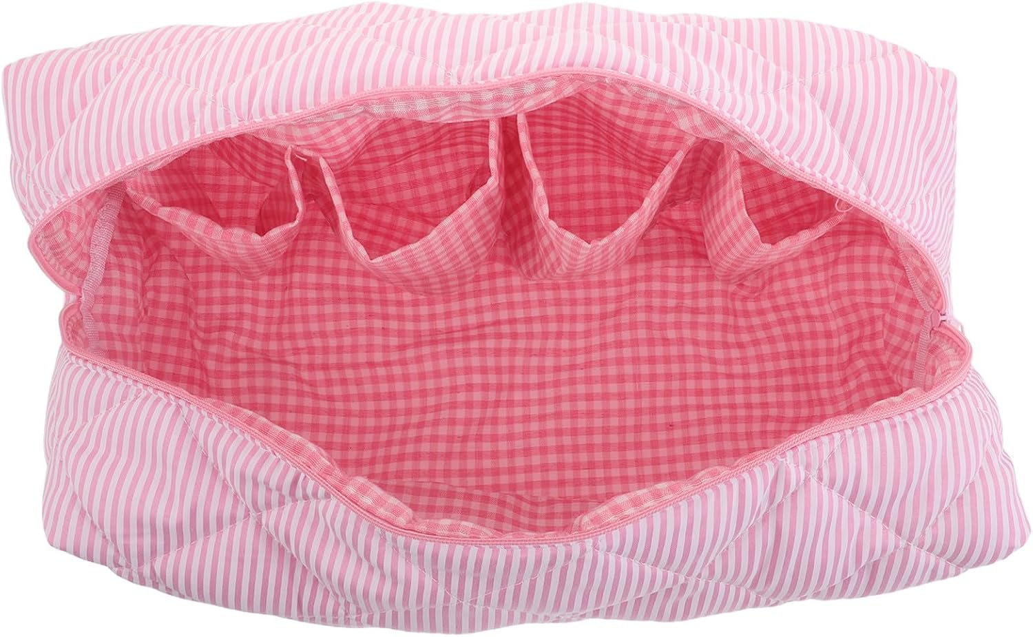 UKCOCO Portable Hair Dryer Waterproof Cloth and Cotton Material Travel Bag with Large Storage Capacity Multiple Pockets Organizer Stylish Hair Tool Carry Case for Bathroom and Hotels