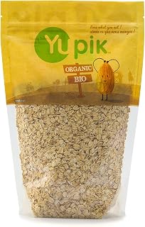 Yupik Organic Rolled Oats (Regular), 1kg, 6 Count