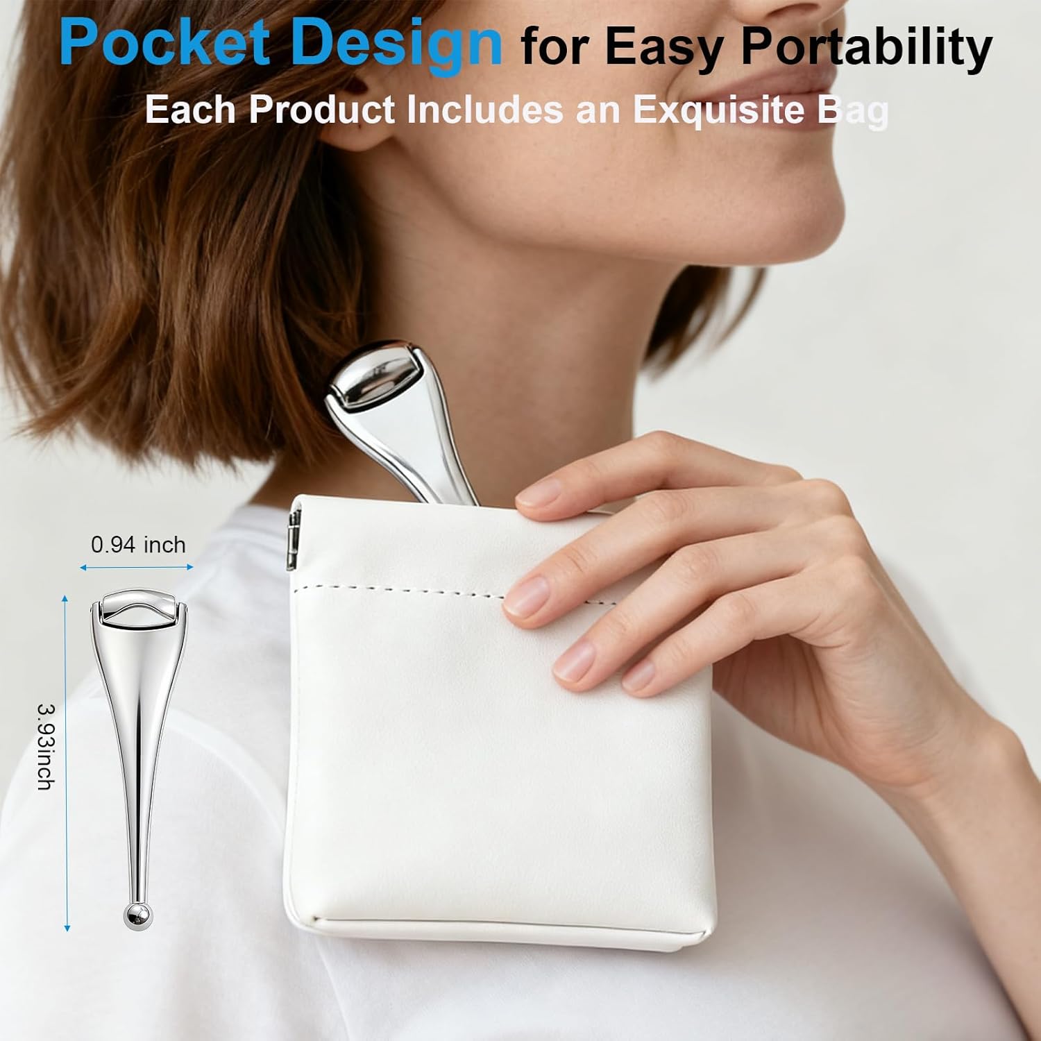 Metal Eye Roller for Dry Eyes,Eyelid Roller for Chalazion,Stye,MGD Relief,Improves Meibum Flow and Unclogs Oil Glands,Gentle Meibomian Gland Expression for Blocked Eyelid Glands - Image 8