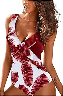 Anuncio patrocinado: JFAN Traje de Baño Mujer de Una Pieza Volante Cuello en V Ropa de Baño Playa Control del Vientre Mono...