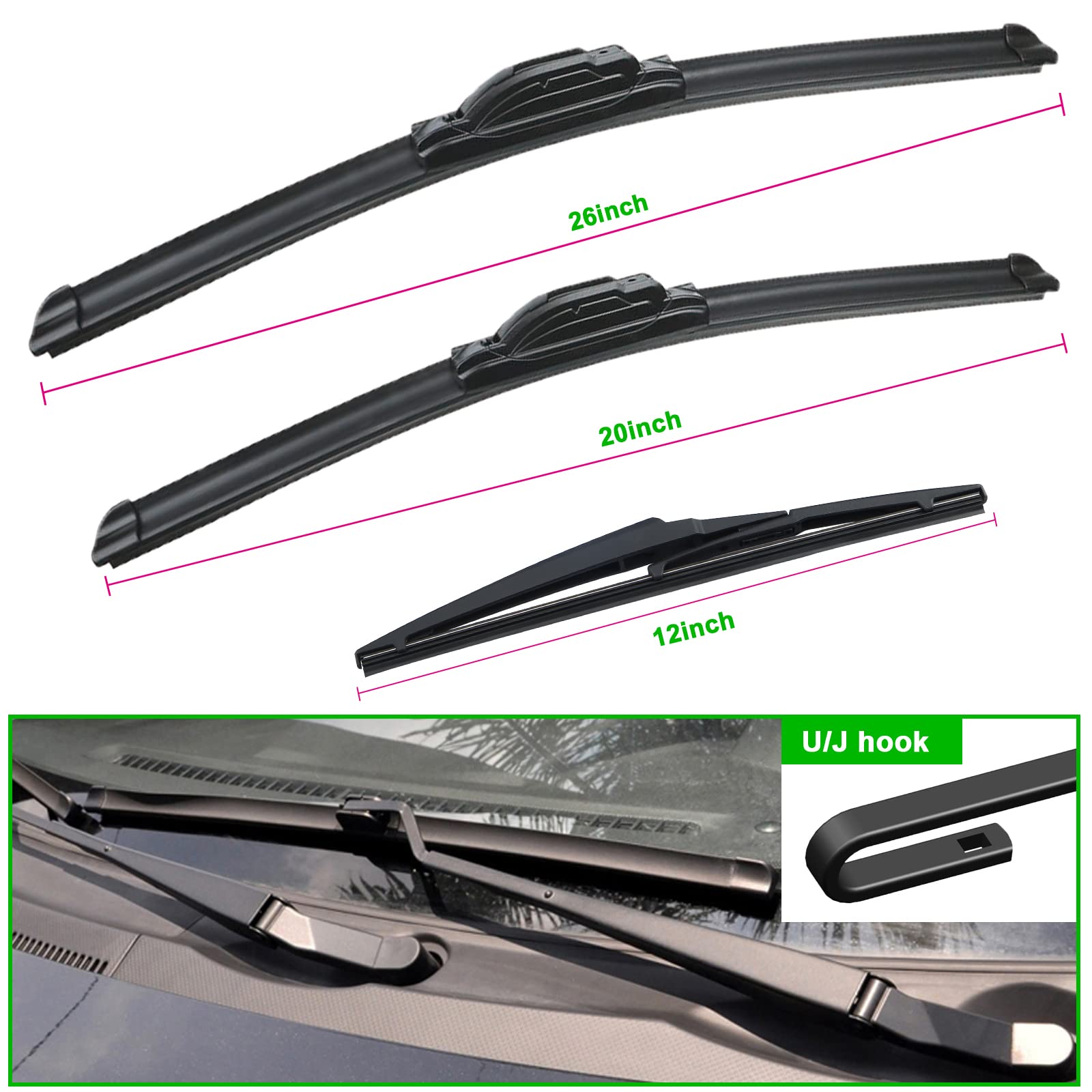 Learn 95+ about toyota highlander windshield wipers best in.daotaonec