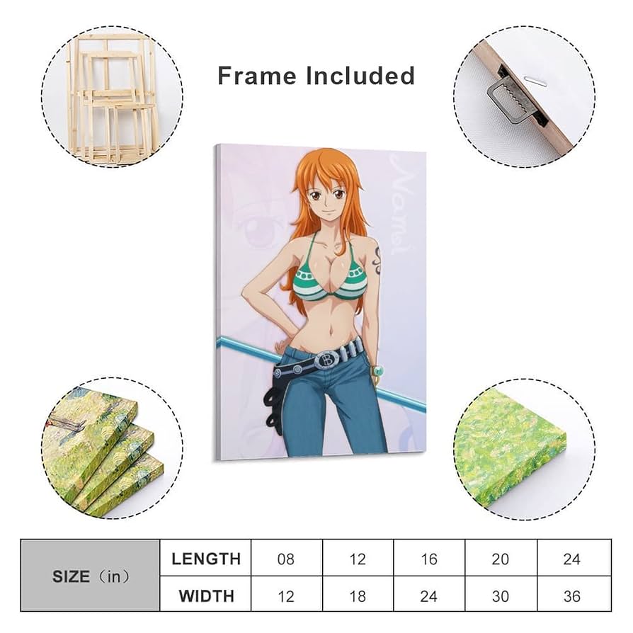 Amazon.co.jp: Namiアニメワンピースナミ巨乳ホットガール