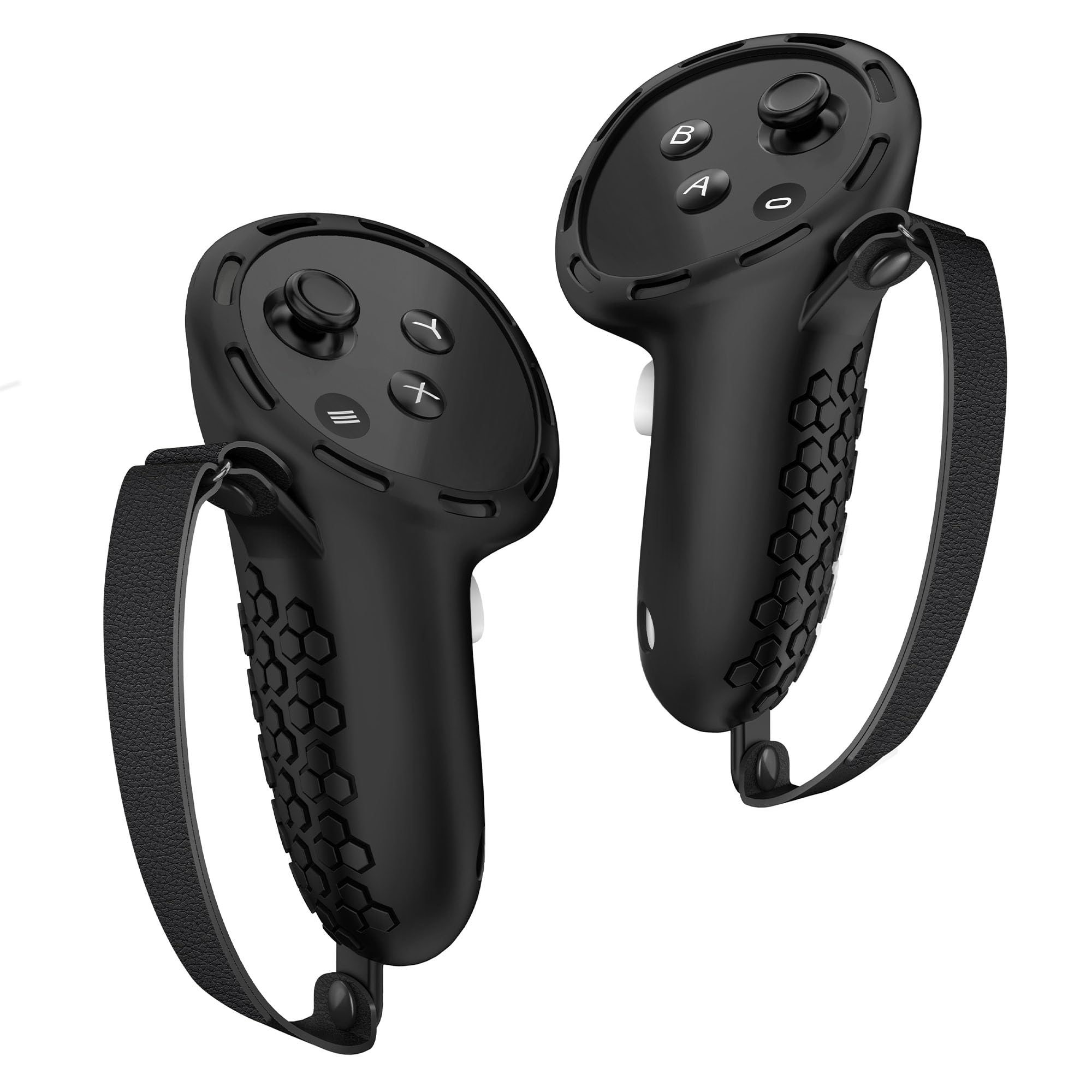 Digicharge Funda Protectora de Silicona para Controladores Meta Quest 3S / 3S Xbox Edition/Quest 3 Touch para Mango MetaQuest 3 VR, protección de Silicona anticaídas con Correa de Mano Ajustable