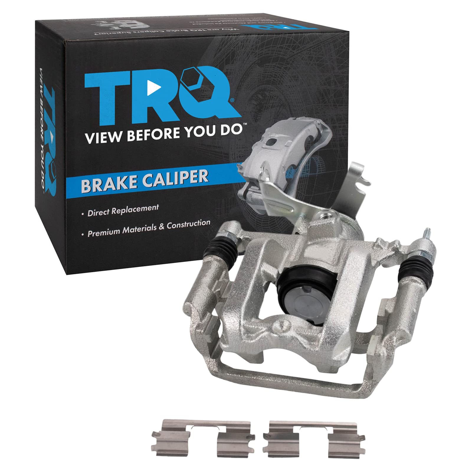 TRQ Rear Right Brake Caliper w/Bracket Passenger Side