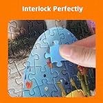 Puzzles pour adultes 1000 Pièces, phare à la scie à mâchoires de Dusk avec une lettre d'affiche sur le dos, pièces uniques pour puits sans poussière (27,5"x19,6")