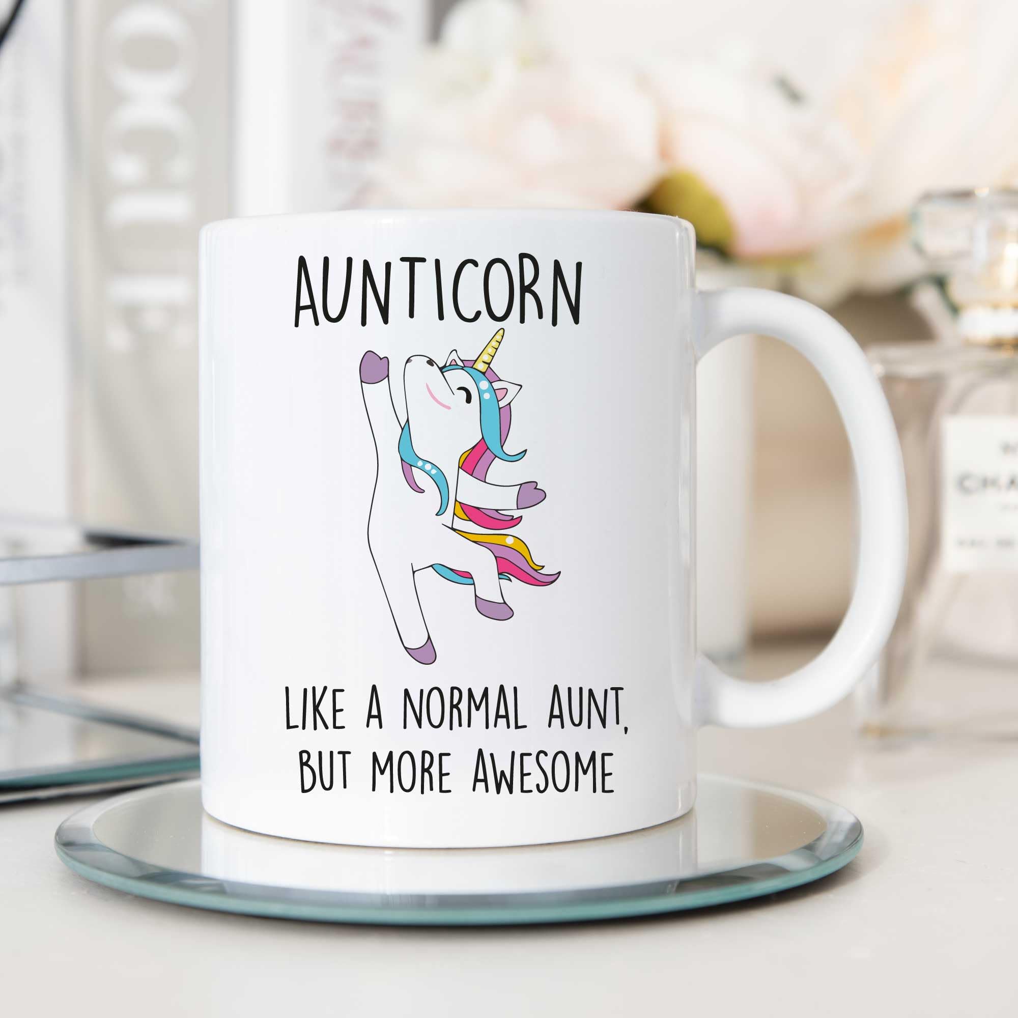 60 Second Makeover White Limited Aunticorn Mug - Best Auntie Birthday Gifts, Awesome Funny Aunt Present, Christmas For Aunt, Unique Aunty, Perfect Auntie Presents